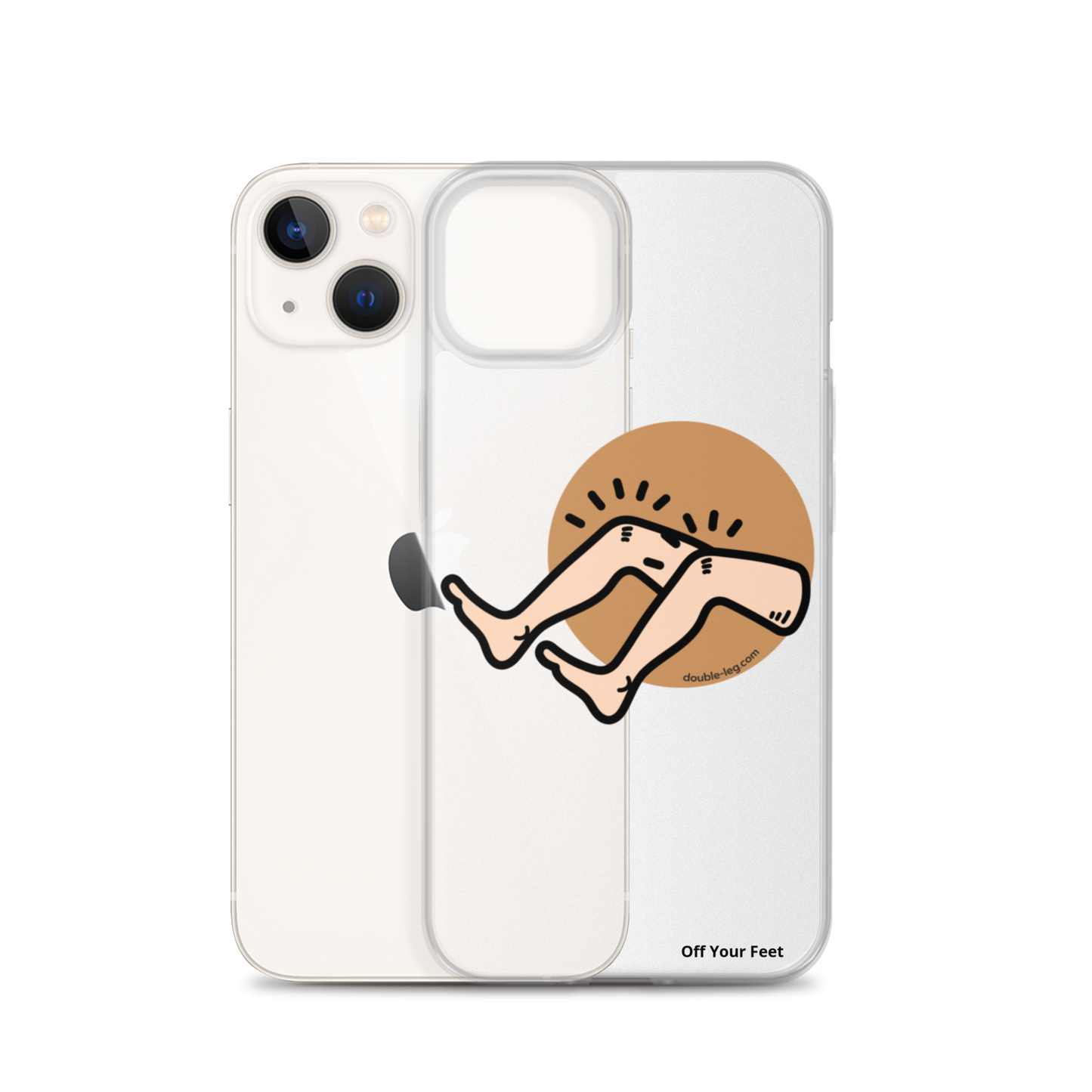 "Off Your Feet" Clear Case for iPhone®