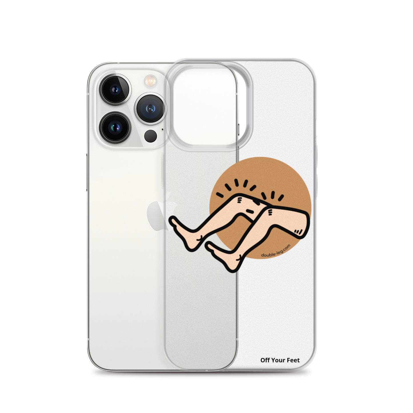 "Off Your Feet" Clear Case for iPhone®