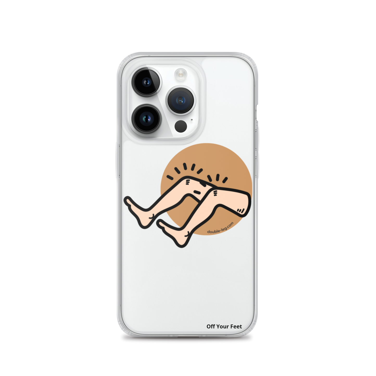 "Off Your Feet" Clear Case for iPhone®